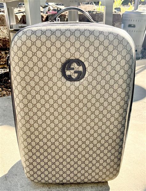 chalas gucci|gucci leather suitcase.